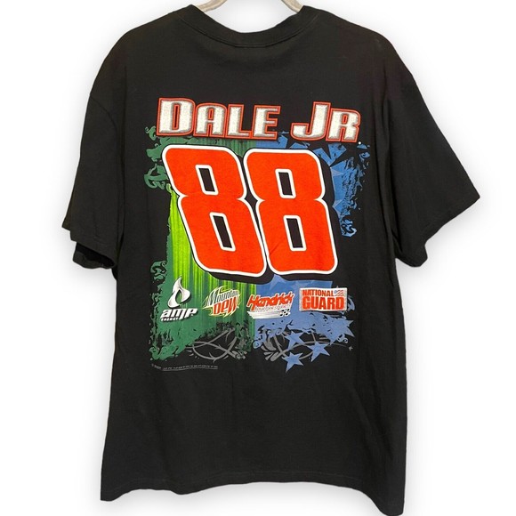 Dale Earnhardt Jr Sz: L T Shirt Black #88 2007 Powerful Combination NASCAR Chase - Picture 2 of 4